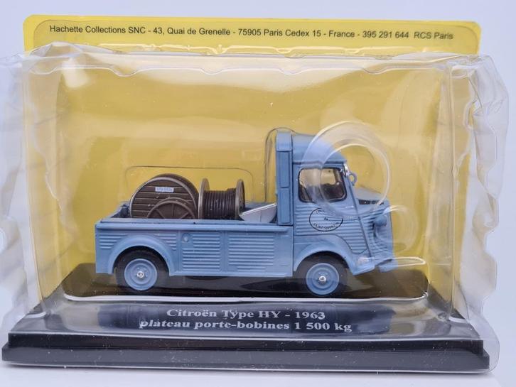 Citroën HY met kabelrollen (1963) - Hachette 1/43, Hobby en Vrije tijd, Modelauto's | 1:43, Zo goed als nieuw, Auto, Overige merken