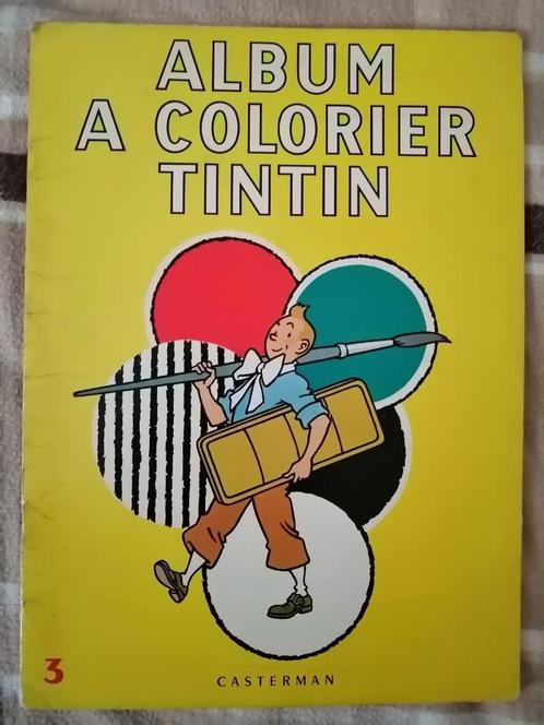 COLLECTOR Album à colorier TINTIN - Casterman 1968, Collections, Collections Autre, Enlèvement ou Envoi