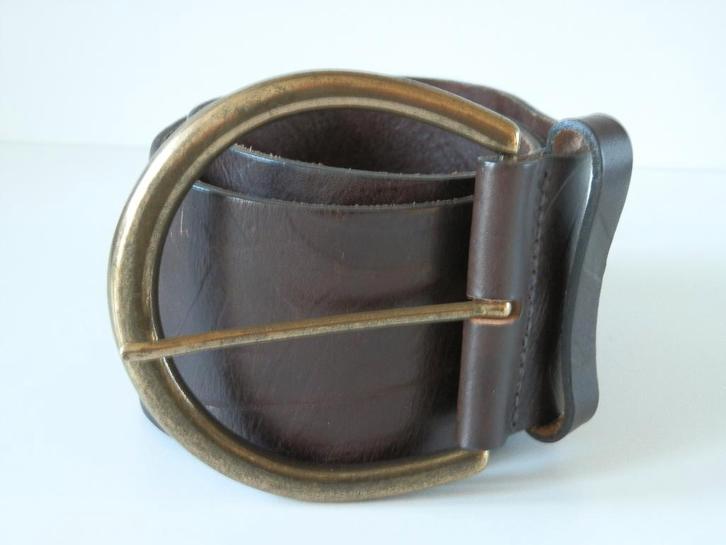 Oasis riem. Leer., Vêtements | Femmes, Ceintures, Comme neuf, Ceinture taille, 100 cm ou plus, 5 cm ou plus, Brun, Cuir véritable