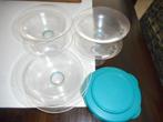 6 tupperware aperitief of dessert potjes met deksel, Ophalen of Verzenden