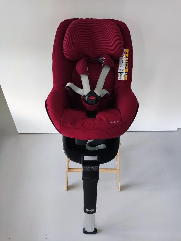 maxi cosi 2way pearl en bevestiging, Kinderen en Baby's, Autostoeltjes, Zo goed als nieuw, Maxi-Cosi, 9 t/m 18 kg, Autogordel of Isofix