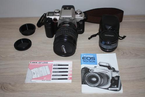 Analoog reflex, Canon EOS 50/50E , EF28-135 , + 2x converter, Audio, Tv en Foto, Fotocamera's Analoog, Gebruikt, Spiegelreflex