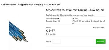 Schoorsteenveegset pelletkachel 80mm beschikbaar voor biedingen