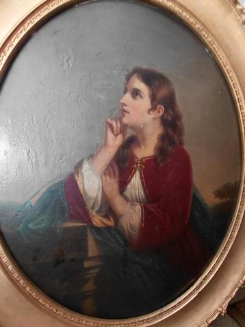 Schilderij van Fanny Geefs 1869 beschikbaar voor biedingen