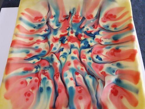 beschilderde zijde - kussens, Antiek en Kunst, Kunst | Schilderijen | Abstract, Ophalen of Verzenden