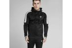 SikSilk - Zip hoodie sleeves design vest xs stoer Capuchon, Ophalen of Verzenden, Nieuw, Maat 46 (S) of kleiner, Zwart