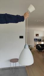 Hanglamp met melkglas, Huis en Inrichting, Lampen | Hanglampen, Minder dan 50 cm, Glas, Ophalen of Verzenden, Zo goed als nieuw