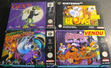 3 Jeux nintendo 64 neuf jamais servi ETAT IMPEC beschikbaar voor biedingen