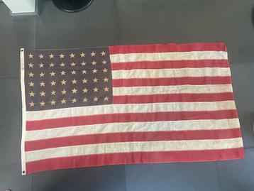 Vintage Amerikaanse vlag 48 sterren beschikbaar voor biedingen