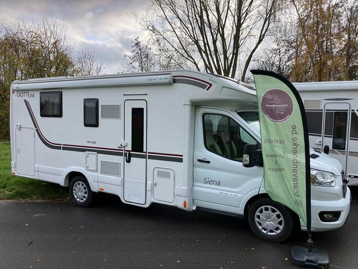 Mobilhome Ford Giottiline 170pk rijbewijs B geen schade, Caravans en Kamperen, Mobilhome-accessoires, Ophalen