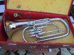 Bariton-tuba F.Besson, Muziek en Instrumenten, Blaasinstrumenten | Tuba's, Ophalen of Verzenden, Gebruikt, Tuba in si bemol, Met koffer of draagtas