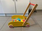 Loopwagen met blokjes, Ophalen, Gebruikt, Rij- of Hobbelspeelgoed