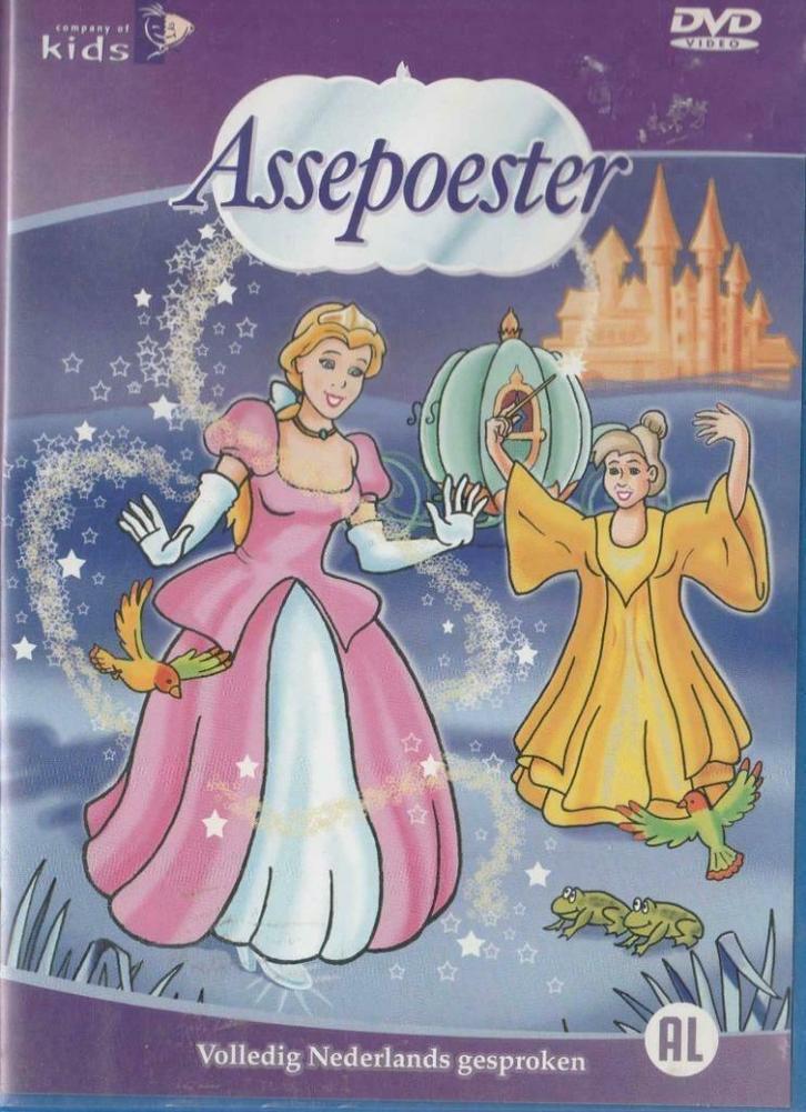 Assepoester, Cd's en Dvd's, Dvd's | Kinderen en Jeugd, Zo goed als nieuw, Alle leeftijden, Ophalen of Verzenden
