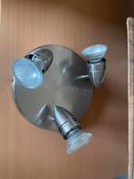 Lamp plafond, Ophalen of Verzenden, Zo goed als nieuw, Metaal, Halogeen metallic