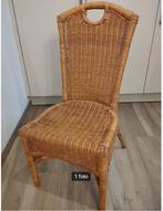 Set van 6 rieten stoelen, Osier ou Rotin, Brun, Enlèvement, Cinq, Six Chaises ou plus