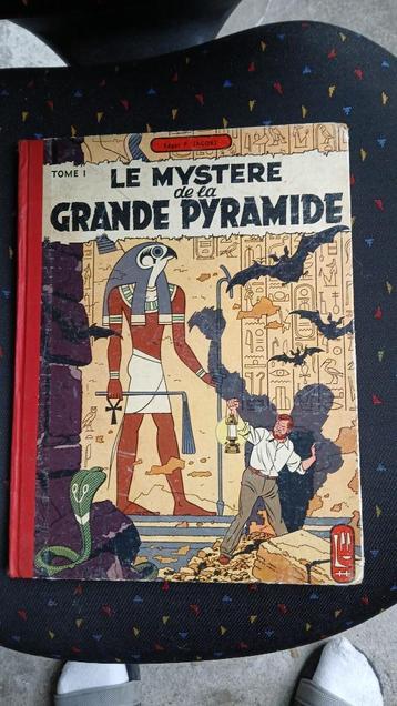Stripboek het mysterie van de Grote Piramide op doek 1954 eo beschikbaar voor biedingen