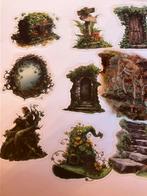 Scrapbooking 50 stickers thema bos, Hobby en Vrije tijd, Scrapbooking, Ophalen, Nieuw