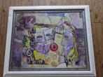 Ludo Huys, olie op paneel, 80 x 100 cm, Figuren, Antiquités & Art, Art | Peinture | Moderne, Enlèvement