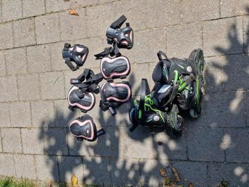 Inline skates + beschermers, Enlèvement ou Envoi, Utilisé