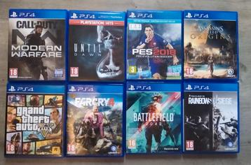 8 jeux ps4 ( gta, assassin creed, cod, etc ) 