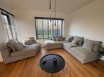 Hoeksalon grijs, Huis en Inrichting, Zetels | Complete zithoeken, Ophalen, Zo goed als nieuw, Stof, Modern