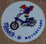 Vintage sticker Mobylette Motobécane retro autocollant, Verzamelen, Auto of Motor, Ophalen of Verzenden, Zo goed als nieuw