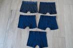 Pakket van 5 donkerblauwe boxershorten maat 146/152, Garçon, Enlèvement ou Envoi, Vêtements de nuit ou Sous-vêtements, Utilisé