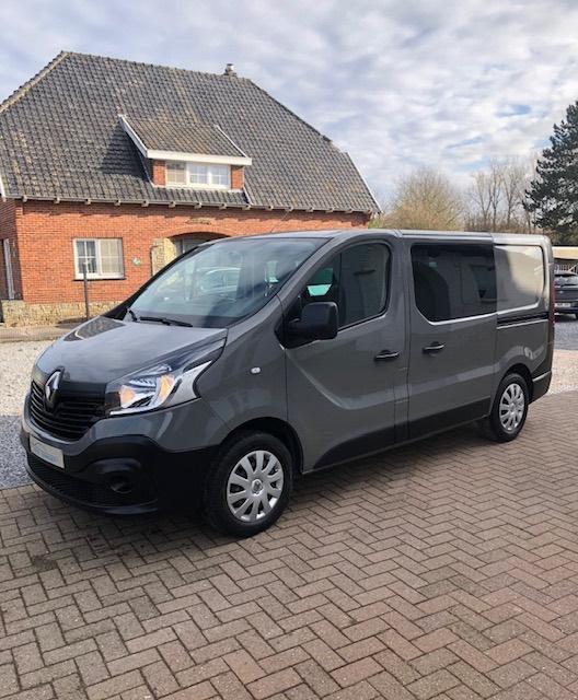 Renault Trafic 1.6 Dci L1-H1 DUB.CAB 2019 122 CV 85 000 km, Autos, Camionnettes & Utilitaires, Entreprise, ABS, Renault, Diesel