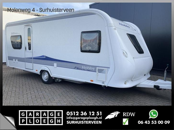 Hobby 560 Excelsior Dak Airco Mover Frans bed Voortent, Caravans en Kamperen, Overige Caravans en Kamperen