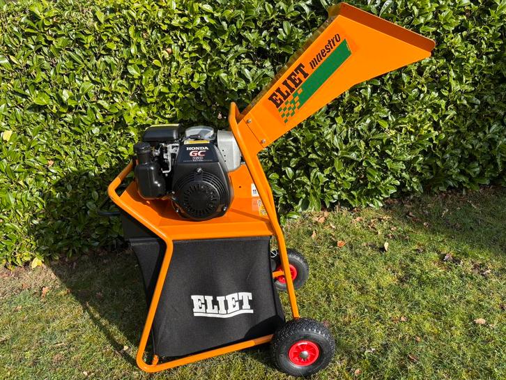 Broyeur Elite Maestro., Jardin & Terrasse, Déchiqueteurs, Comme neuf, Essence, Bac de ramassage, Enlèvement