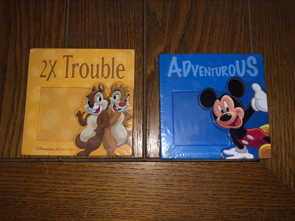Disneyland Paris 2 kadertjes folie 3 euro/stuk 5 euro/2, Verzamelen, Disney, Mickey Mouse, Ophalen of Verzenden