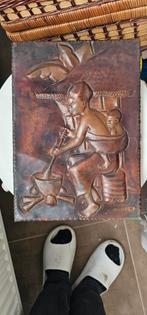 Tableau en cuivre sculpture africaine, Antiquités & Art, Enlèvement ou Envoi, Cuivre