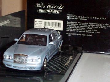 Minichamps 1/43 BENTLEY ARNAGE R 2001 Blue Metallic 43613900 beschikbaar voor biedingen