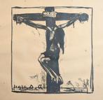 Albert Servaes - Litho - Christus aan het kruis, Antiek en Kunst, Kunst | Litho's en Zeefdrukken, Ophalen of Verzenden