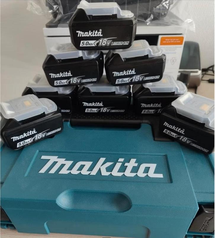 Nieuwe en gebruikte Makita 18v batterijen en opladers, Doe-het-zelf en Bouw, Gereedschap | Machine-onderdelen en Toebehoren, Nieuw