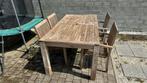 Teak tuinset, 1 armstoel lichte schade, Tuin en Terras, Ophalen, Gebruikt, Tuinset