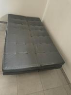 Sofa slaapbank, Ophalen, Zwart, Tweepersoons, 140 cm