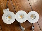 3 inbouwspots (Indigo MUNA RD-230 B), Ophalen, Zo goed als nieuw, Plafondspot of Wandspot, Led