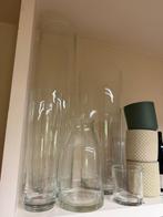 6 vazen en 3 potten (apart of tesamen verkrijgbaar), Ophalen, Gebruikt, Overige kleuren, Glas