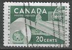 Canada 1956 - Yvert 289 - Textiel industrie (ST), Timbres & Monnaies, Timbres | Amérique, Affranchi, Envoi