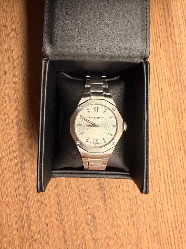 Baume & Mercier Riviera Quartz, Handtassen en Accessoires, Horloges | Heren, Zo goed als nieuw, Polshorloge, Overige merken, Staal