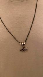 Zilveren ketting Mjolnir, Handtassen en Accessoires, Ophalen, Zo goed als nieuw, Zilver