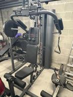 FINNLO fitness met gewichten, bankje + houder met gewichten, Sport en Fitness, Fitnessmaterialen, Ophalen, Gebruikt, Benen, Fitnessbank