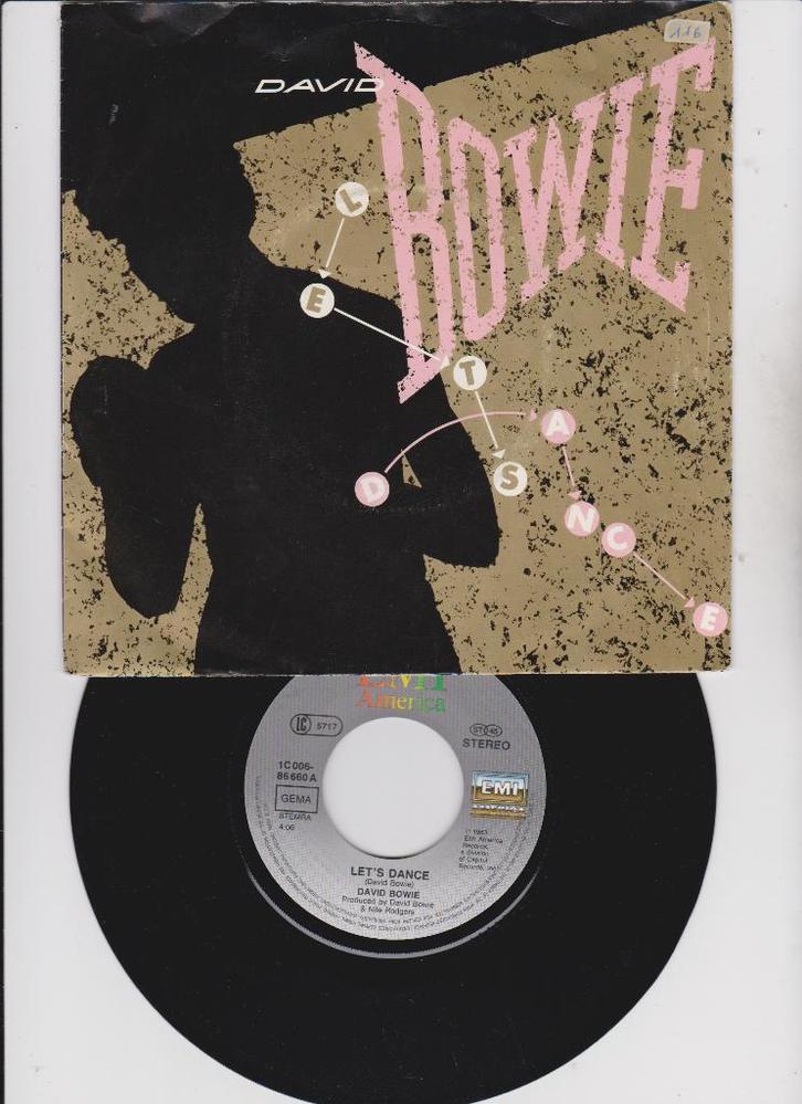 David Bowie – Let's Dance  1983  nMINT, CD & DVD, Vinyles Singles, Comme neuf, Single, Pop, 7 pouces, Enlèvement ou Envoi