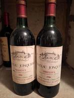 2 Chateau Jonquière Bordeaux 1986, Frankrijk, Ophalen of Verzenden, Zo goed als nieuw, Rode wijn