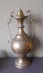 Grande amphore/cruche antique en cuivre avec couvercle, Enlèvement ou Envoi, Cuivre