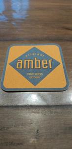 bierviltje Amber, Verzamelen, Ophalen of Verzenden, Zo goed als nieuw, Viltje(s), Overige merken