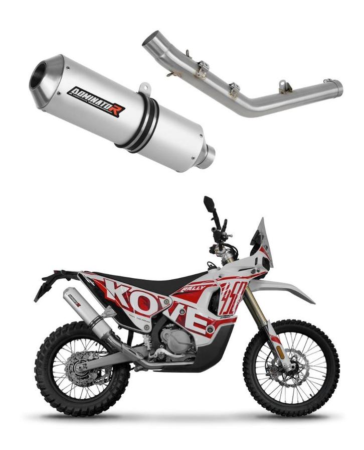 [DOMINATOR EXHAUST] Kove 450 Rally 2023 – 2025, Motoren, Onderdelen | Merk-onafhankelijk, Nieuw, Verzenden