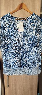 Nieuw - topje blauw/wit maat XXL, Kleding | Dames, Topjes, Ophalen, Blauw, Nieuw, Korte mouw