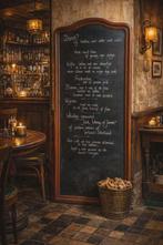 XXL horeca reclame bord, krijtbord ideaal voor je shop!, Enlèvement, Utilisé, Autres types